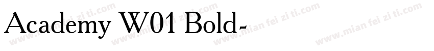 Academy W01 Bold字体转换